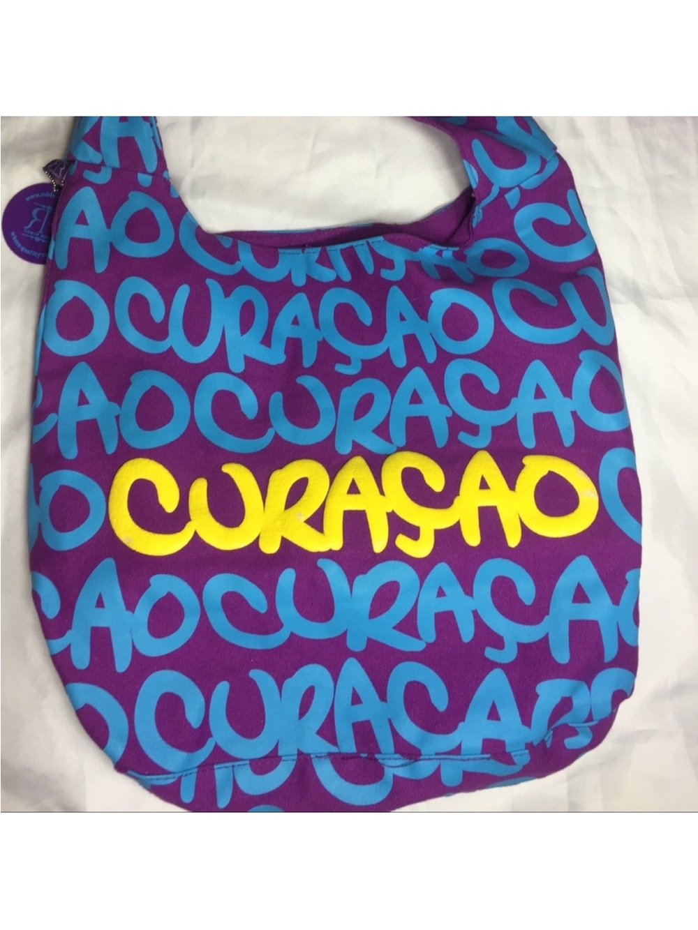 Robin Ruth Curacao crossbody Tote Bag - Purple/Blue/Yellow